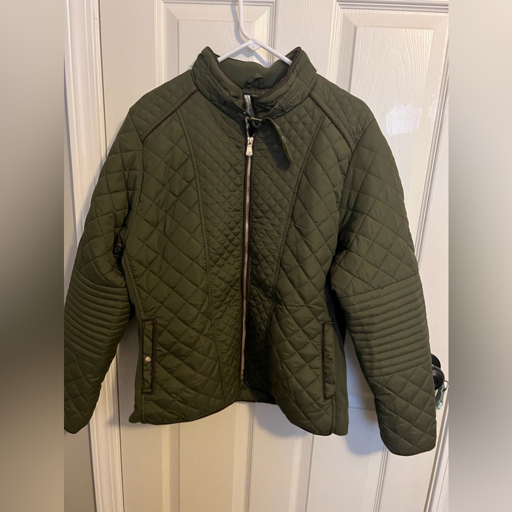 Green Quilted Jacket